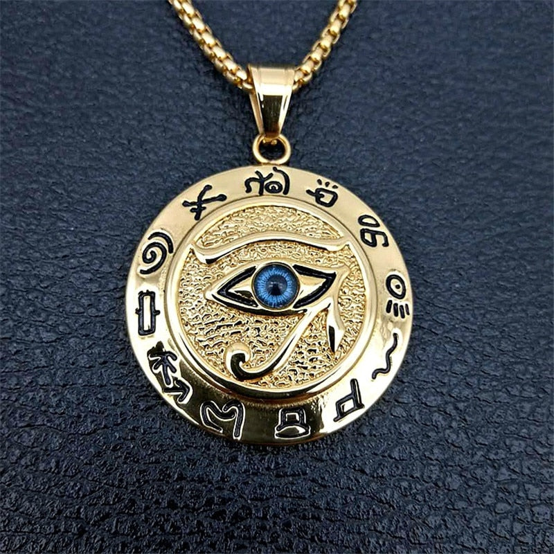 Eye of Horus Necklace Diamond Eye of Horus Pendant. Yoga Jewelry. 14k, 18k  Yellow, Rose, White Gold or Platinum - Etsy