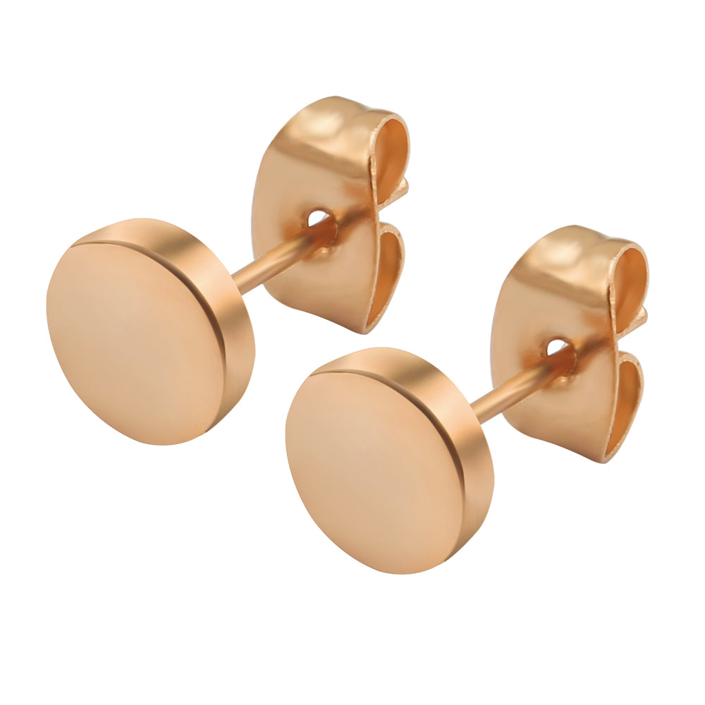 Rose Gold Earrings for Men for sale | eBay